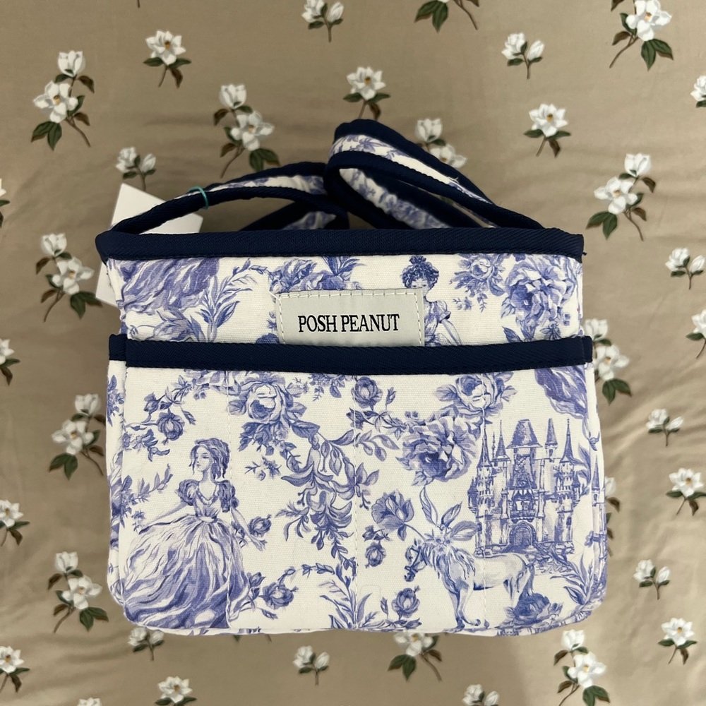 Posh Peanut Briar diaper caddy basket